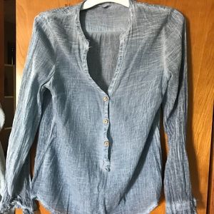 Thin jean like blouse